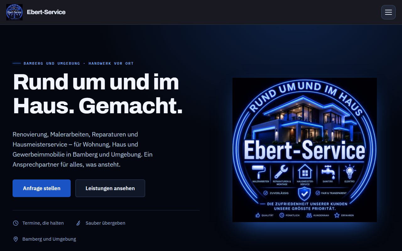 Website: Handwerks- und Hausmeister-Service Bamberg